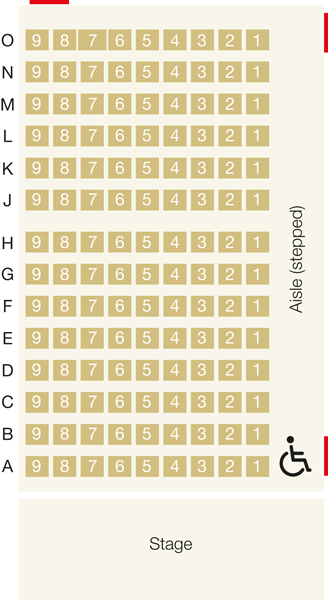 Seating Plan – Stables Theatre